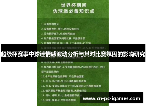 超级杯赛事中球迷情感波动分析与其对比赛氛围的影响研究